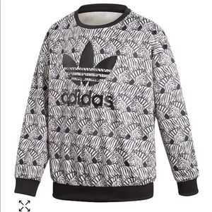 Zebra Adidas Crewneck Sweatshirt